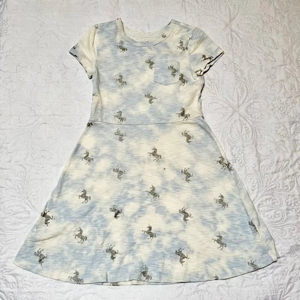 Gap Unicorn Tie Dye Dress Size 8